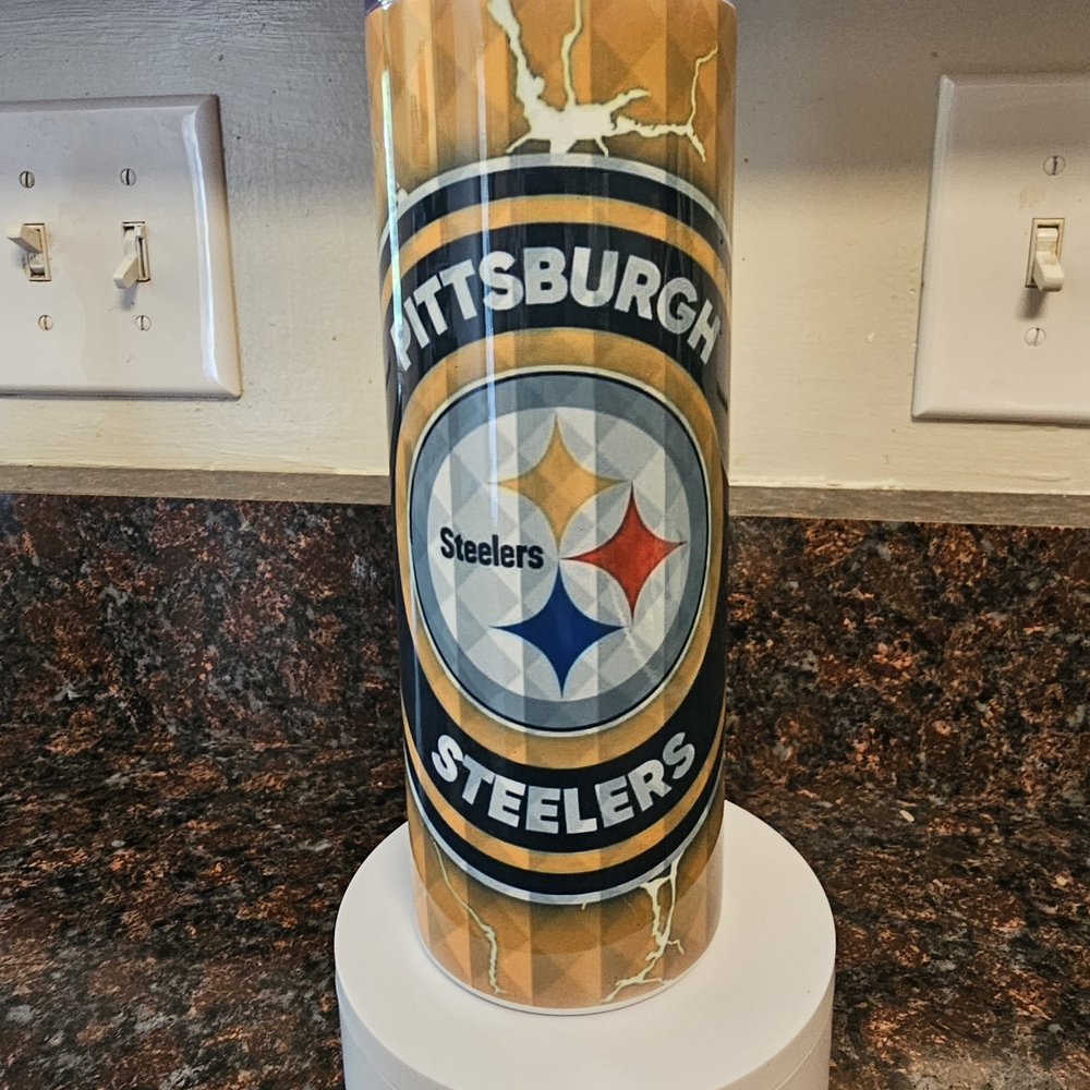 NEW! Pittsburgh Steelers Tumbler - Black, Gold, Blue, Red